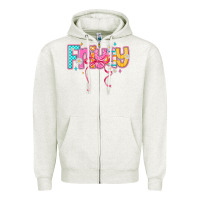 Oatmeal Heather friyay Zipper Hoodie - CowhideDigitalArt