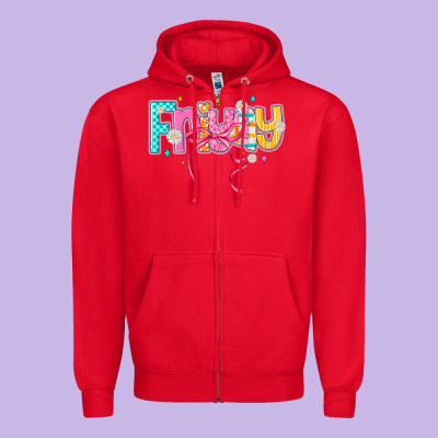 Friyay Zipper Hoodie Designed By Cowhidedigitalart