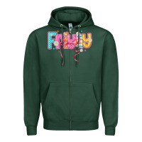 Sports Green friyay Zipper Hoodie - CowhideDigitalArt