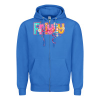 True Royal friyay Zipper Hoodie - CowhideDigitalArt