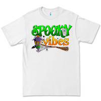 White spooky vibes Premium Tee - BundleAndBundleShop