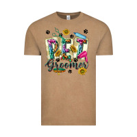 Vintage Coffee Western Pet Groomer Vintage Tee - texasbilliewilder