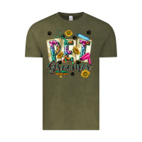Vintage Olive Western Pet Groomer Vintage Tee - texasbilliewilder