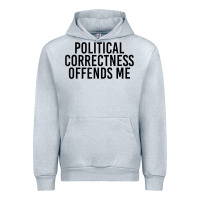 Heather Grey Political Correctness Offends Me Urban Hoodie - tuanDangUi