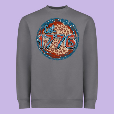 Est. 1776 Heavyweight Sweatshirt Designed By Fadigitalartstudio