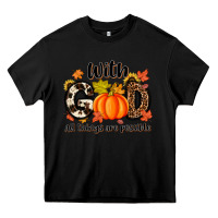 Black with god all things are possible Heavy Core Tee - MaliasSmallBusiness