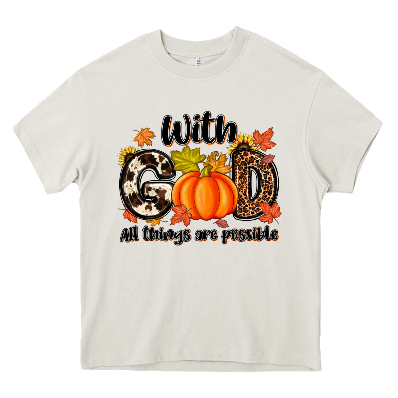 With God All Things Are Possible Heavy Core Tee by MaliasSmallBusiness | Teevron