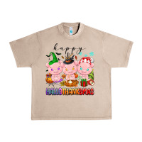 French Oak happy hallothanksmas pigs Urban Heavy Tee - texasbilliewilder