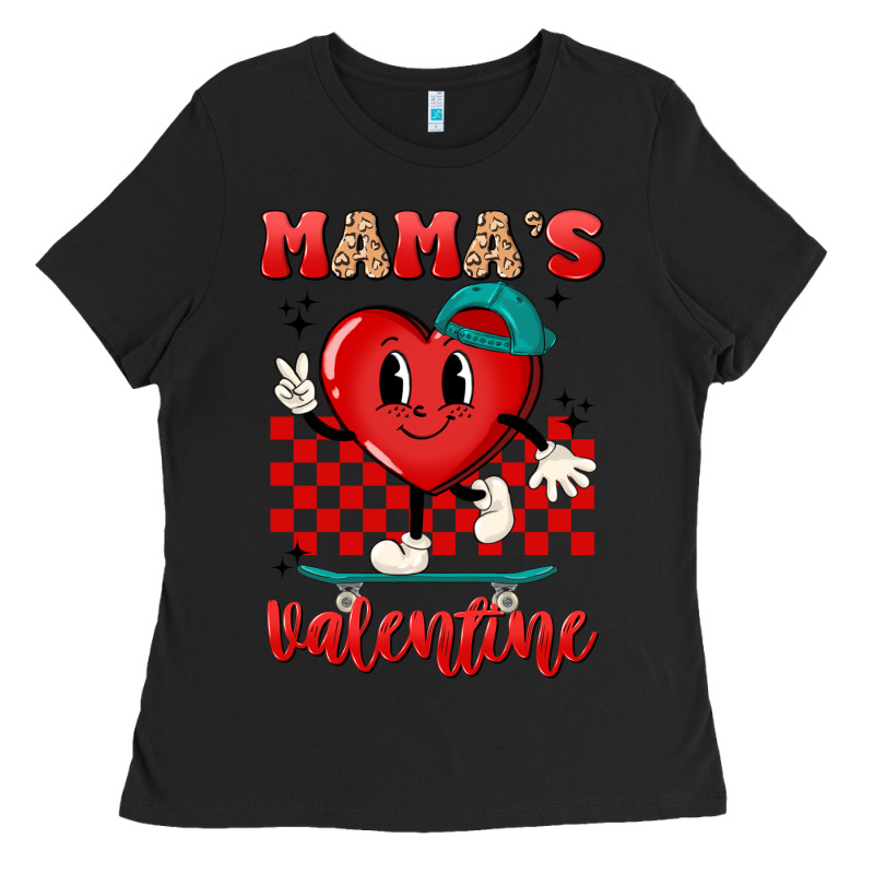 Skater Heart Valentines Day Art Ladies Tee by LillyAllenDesigns | Teevron