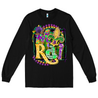 Black mardi gras Long Sleeve Tee - CowGirlArtShop