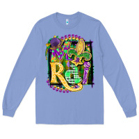 Colony Blue mardi gras Long Sleeve Tee - CowGirlArtShop