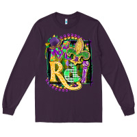 Plum mardi gras Long Sleeve Tee - CowGirlArtShop