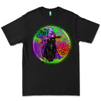 Black halloween round earrings Premium Tee - BundleAndBundleShop