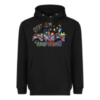 Black autism avareness Heavyweight Hoodie - SublimationCraftShop