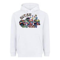 White autism avareness Heavyweight Hoodie - SublimationCraftShop