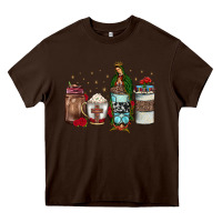 Chocolate Brown our lady of guadalupe coffee Heavy Core Tee - JahusDesignShop