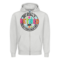 Dove Grey Officially Retired 2025 not my problem anymore Zipper Hoodie - CowhideDigitalArt