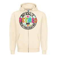 Sandshell Officially Retired 2025 not my problem anymore Zipper Hoodie - CowhideDigitalArt