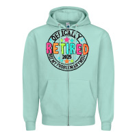 Seafoam Officially Retired 2025 not my problem anymore Zipper Hoodie - CowhideDigitalArt