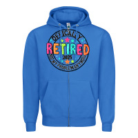 True Royal Officially Retired 2025 not my problem anymore Zipper Hoodie - CowhideDigitalArt