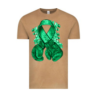 Vintage Camel Emerald green ribbon Liver Cancer boxing gloves Vintage Tee - NancyCooperArtShop