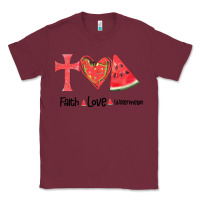 Burgundy Faith Love Watermelon Classic Tee - Bettercallsaul