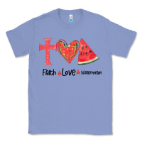 Colony Blue Faith Love Watermelon Classic Tee - Bettercallsaul