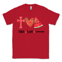 Red Faith Love Watermelon Classic Tee - Bettercallsaul