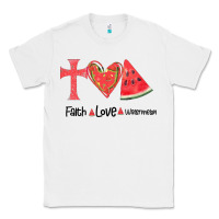 White Faith Love Watermelon Classic Tee - Bettercallsaul