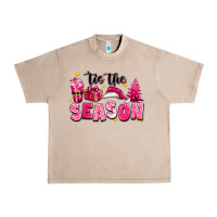 French Oak Pink 'tis the season Christmas Urban Heavy Tee - texasbilliewilder