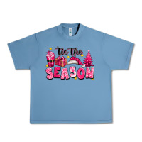 Pebble Blue Pink 'tis the season Christmas Urban Heavy Tee - texasbilliewilder