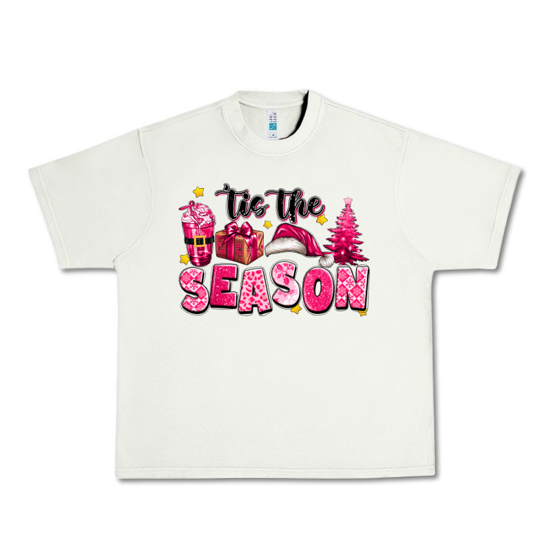 Pink 'tis The Season Christmas Urban Heavy Tee by texasbilliewilder | Teevron
