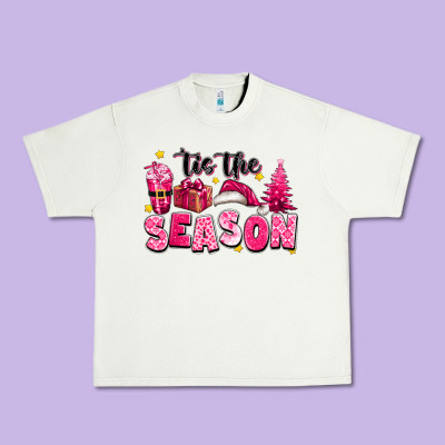 Pink 'tis The Season Christmas Urban Heavy Tee Designed By Texasbilliewilder