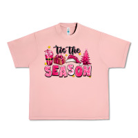 Salmon Pink 'tis the season Christmas Urban Heavy Tee - texasbilliewilder