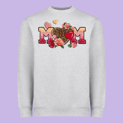 Valentine's Day Mom Mother's Day Heavyweight Sweatshirt Designed By Fadigitalartstudio