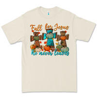 Bone fall for jesus he never leaves Premium Tee - BundleAndBundleShop