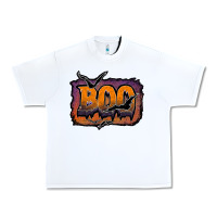 White boo Urban Heavy Tee - JahusDesignShop