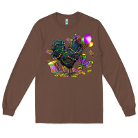 Chestnut mardi gras chicken Long Sleeve Tee - CowGirlArtShop