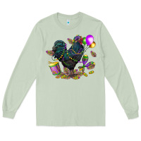 Matcha mardi gras chicken Long Sleeve Tee - CowGirlArtShop