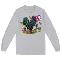 Moon Dust mardi gras chicken Long Sleeve Tee - CowGirlArtShop