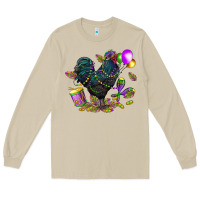 Mushroom mardi gras chicken Long Sleeve Tee - CowGirlArtShop