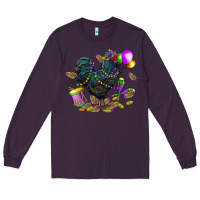 Plum mardi gras chicken Long Sleeve Tee - CowGirlArtShop