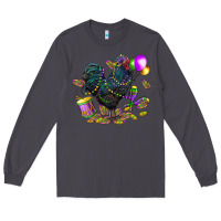 Smoke mardi gras chicken Long Sleeve Tee - CowGirlArtShop