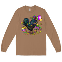 Toasted Coconut mardi gras chicken Long Sleeve Tee - CowGirlArtShop