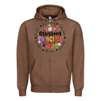 Chestnut Principal Assistant Zipper Hoodie - CowhideDigitalArt