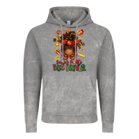 Santas Favorite School Bus Driver Afro Messy Bun Vintage Hoodie | Teevron