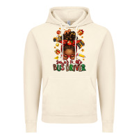 Vintage Artic santas favorite school bus driver afro messy bun Vintage Hoodie - texasbilliewilder