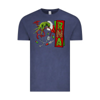 Vintage Denim Christmas Character Vintage Tee - NancyCooperArtShop