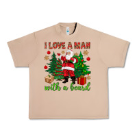 Burro I love a man with a beard Christmas Urban Heavy Tee - NancyCooperArtShop