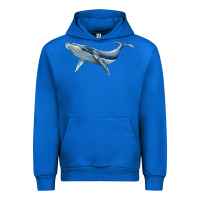 Cobalt humpback whale Urban Hoodie - BarkalooDesign